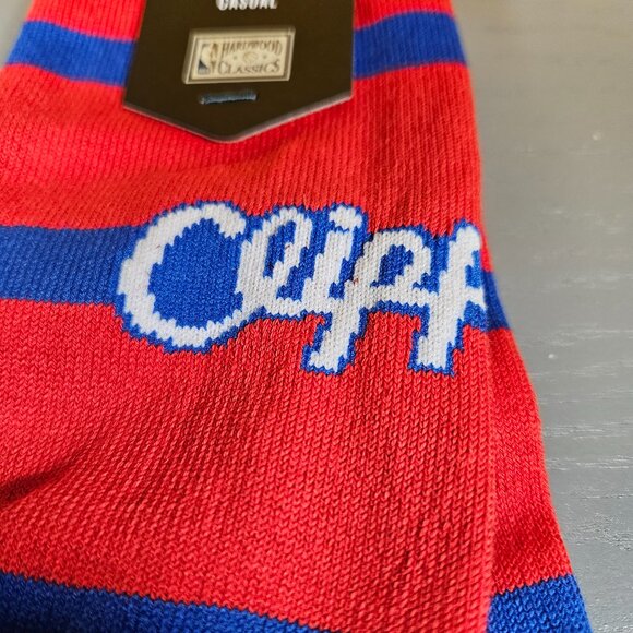 Stance NBA Hardwood Classics LA Clippers Crew Socks Men's Size Large (9-13) Red - Picture 4 of 5